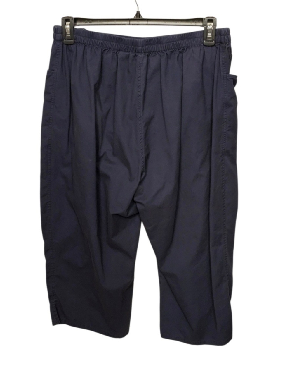 C.D. Daniels Navy Pull-On Capris with Side Pockets - Picture 3 of 7